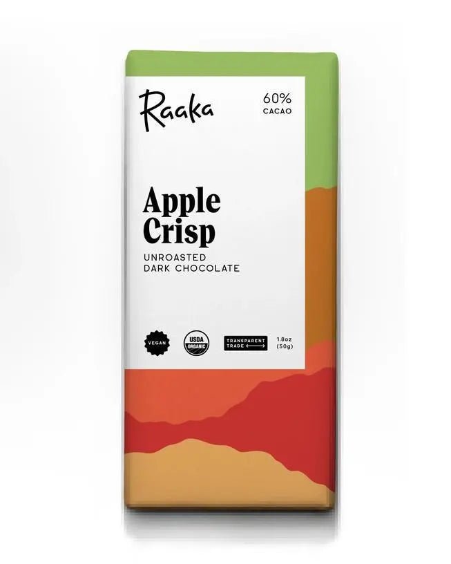 60% Apple Crisp Chocolate Bar - My SensibiliTeas - seasonal chocolate from Raaka Chocolate
