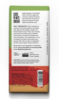 60% Apple Crisp Chocolate Bar - My SensibiliTeas - seasonal chocolate from Raaka Chocolate