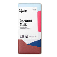 60% Coconut Milk Chocolate Bar - My SensibiliTeas - dark chocolate from Raaka Chocolate