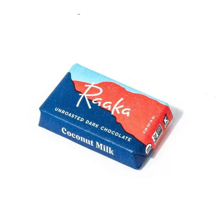 60% Coconut Milk Mini Chocolate Bars - My SensibiliTeas - dark chocolate from Raaka Chocolate