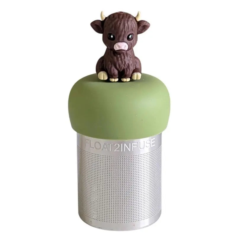 Brown Baby Cow Floating Tea Steeper