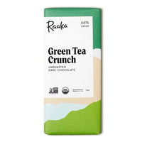 66% Green Tea Crunch Chocolate Bar - My SensibiliTeas - dark chocolate from Raaka Chocolate