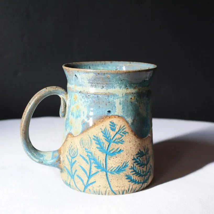 Floral Mug by  The Midnight Mustard Seed