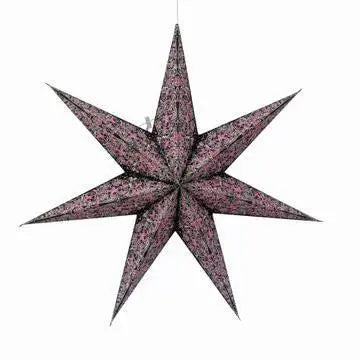 Black and Pink Cathedral Star Lantern