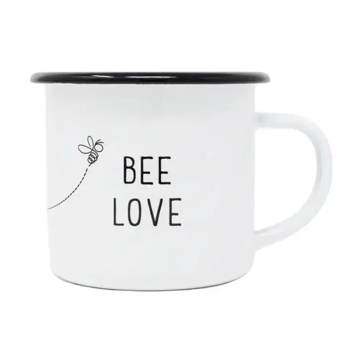 12 oz Enamel Bee Love Mug