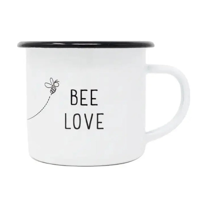 12 oz Enamel Bee Love Mug