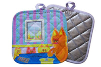 Cranky Cat Pot Holders