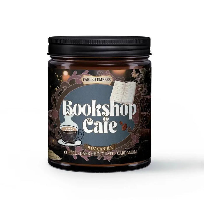 Bookshop Cafe 9 oz Coffee Scented Book Lovers Coconut Soy Candle