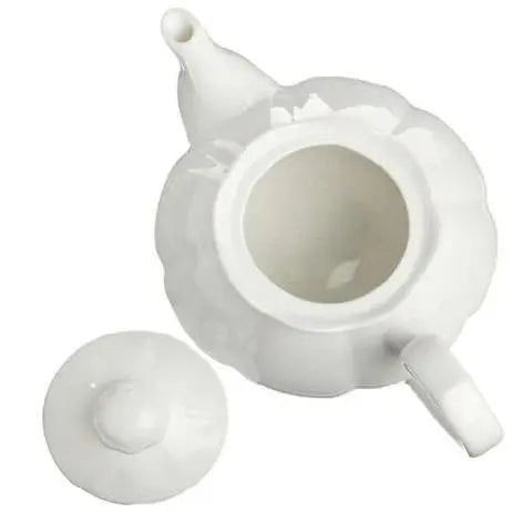 Diana 17.6 oz White Porcelain Teapot