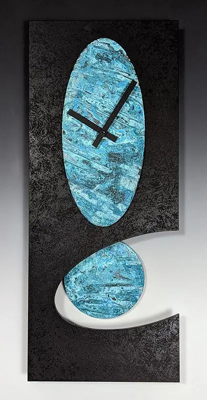 Black 24 Verdi Oval Pendulum Clock