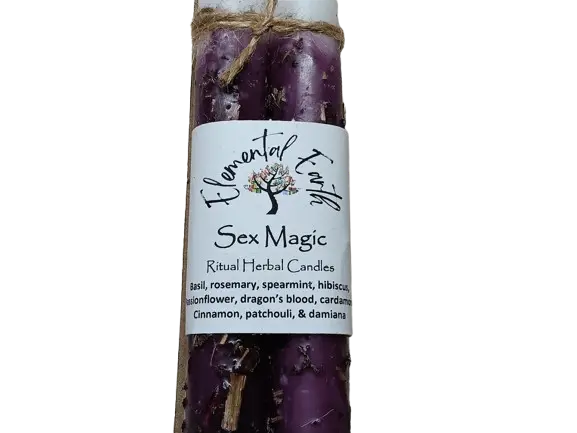 Sex Magic 6 inch Herbal Intention Candles