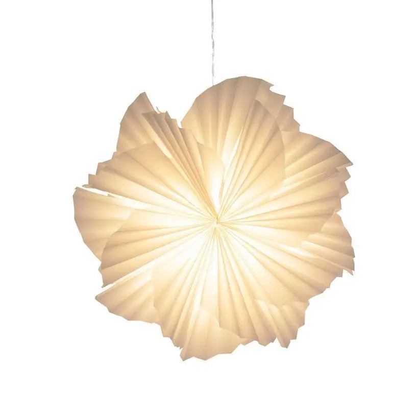 16 Inch Frosted Mylar Snowflake Hanging Light