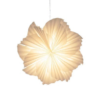 16 Inch Frosted Mylar Snowflake Hanging Light