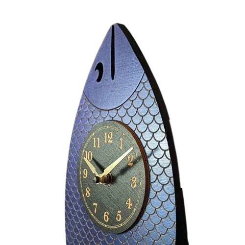 Wanda Pendulum Clock (Iridescent Blue)