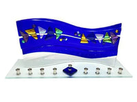 Quasar Blue Menorah