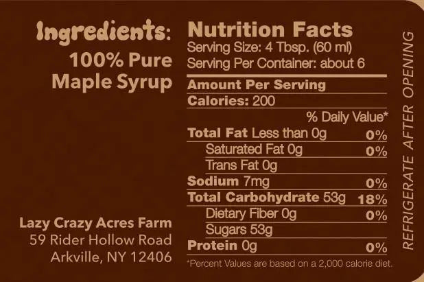 2 oz Tree Juice Maple Syrup