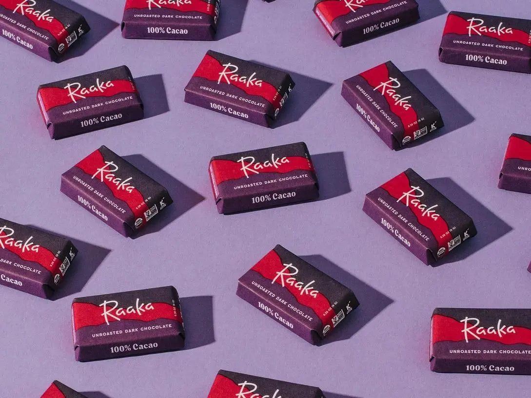 100% Cacao Mini Chocolate Bars by  Raaka Chocolate