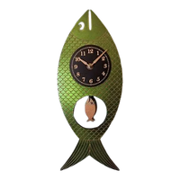 Wanda Pendulum Clock (Iridescent Green)