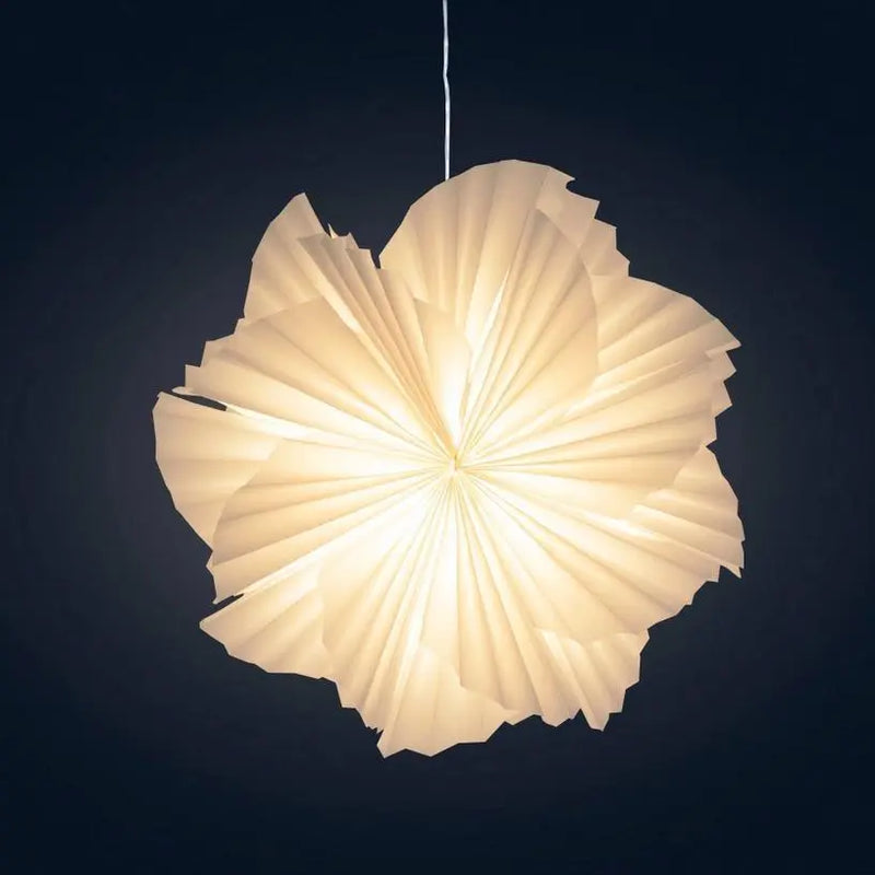 16 Inch Frosted Mylar Snowflake Hanging Light