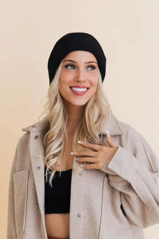 Recycled Yarn Winter Beanie - Eco-Conscious Style