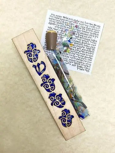 Hamsa Wedding Shards Mezuzah