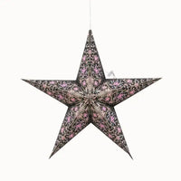 Turquoise and Violet Cathedral Star Lantern