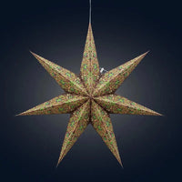 Brown Green Cathedral Star Lantern