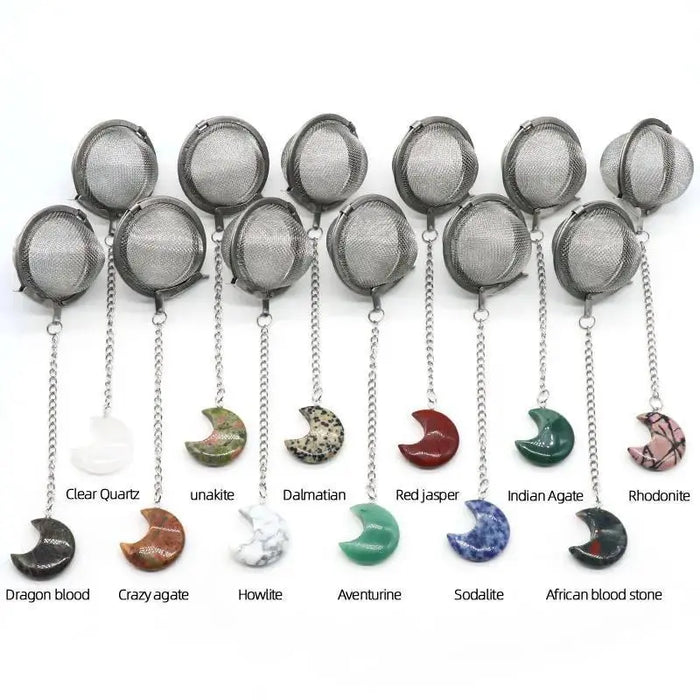 2-Inch Tea Infuser with Moon Charm