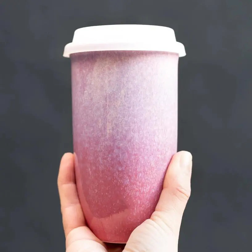 Astral Bloom Ceramic 16 oz Travel Mug