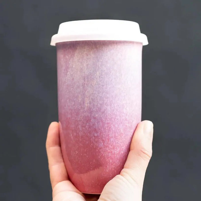 Astral Bloom Ceramic 16 oz Travel Mug