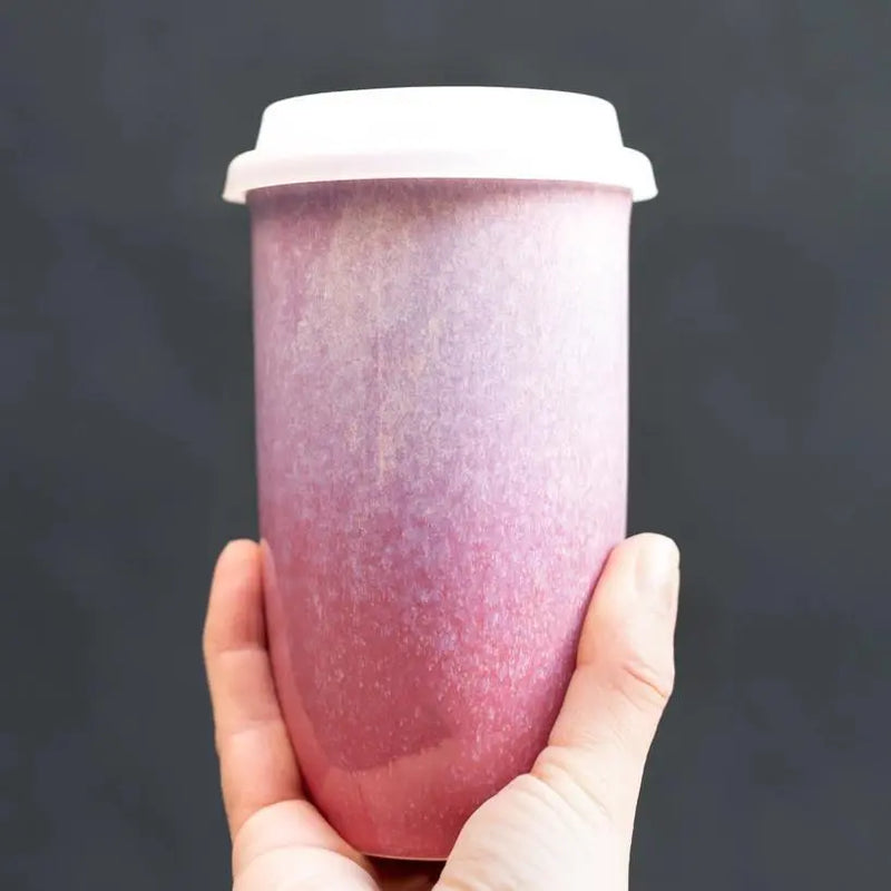 Astral Bloom Ceramic 16 oz Travel Mug