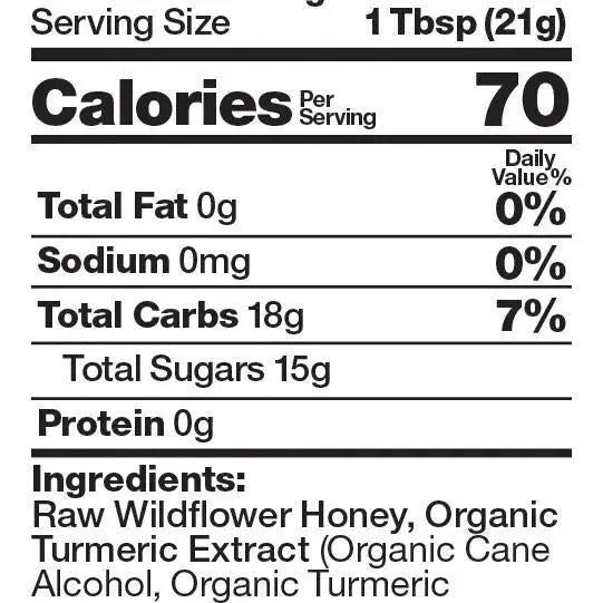 Bee Shepherd Golden Turmeric in Raw Honey 12 oz+
