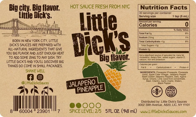 Little Dick's Jalapeño Pineapple Hot Sauce
