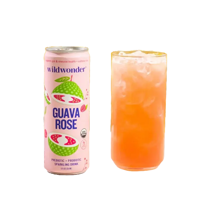 Guava Rose Sparkling Probiotic and Prebiotic