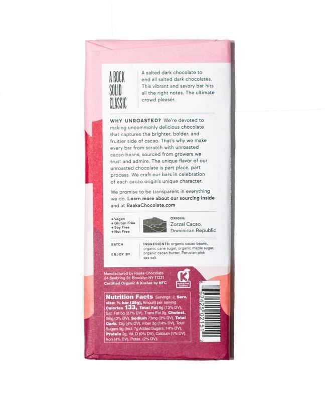 Raaka 71% Pink Sea Salt Chocolate