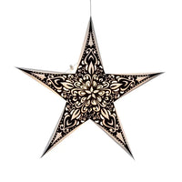 Narna 5 Pointer 24" Pearl Paper Star Lantern Light
