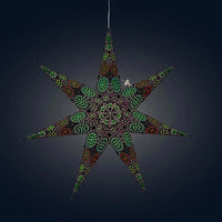 Kaleidoscope Star Lantern - 7 Point, 23 inch