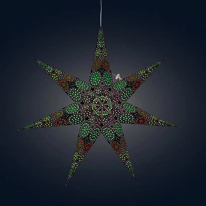 Kaleidoscope Star Lantern - 7 Point, 23 inch