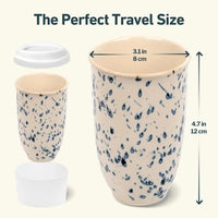 Orchid 12 oz Ceramic Travel Mug