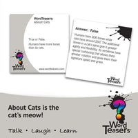About Cats - My SensibiliTeas - cat lovers gift from Word Teasers
