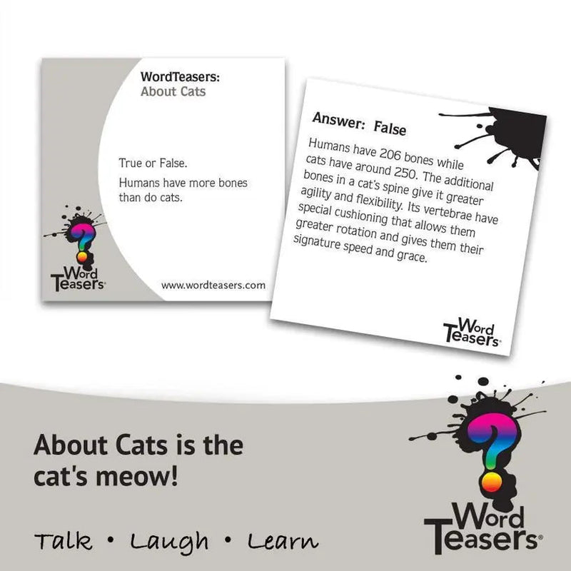 About Cats - My SensibiliTeas - cat lovers gift from Word Teasers