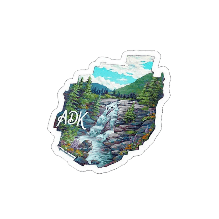 Adirondack Park Waterfall Sticker - My SensibiliTeas - Adirondack sticker from Retro Sorento