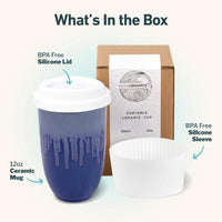 Neptune 12 oz Ceramic Travel Mug