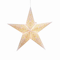 White and Yellow Cathedral Star Lantern