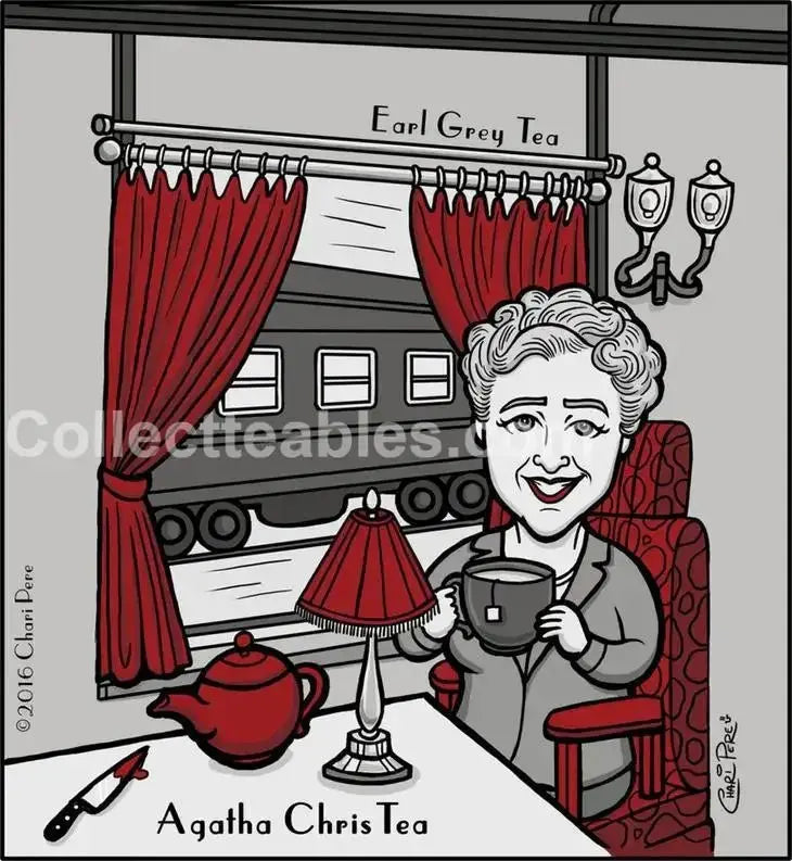 Agatha ChrisTEA Magnet - My SensibiliTeas - Agatha ChrisTea Magnet from The TeaBook