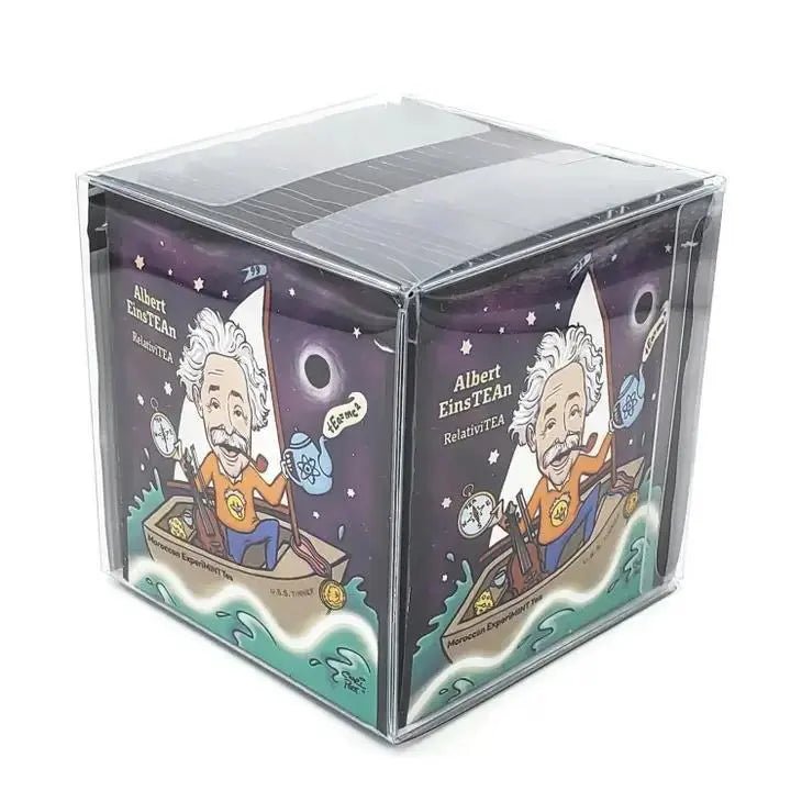 Albert EinsTEAn - RelativiTEA - Moroccan ExperiMINT - My SensibiliTeas - punny tea bags from The TeaBook