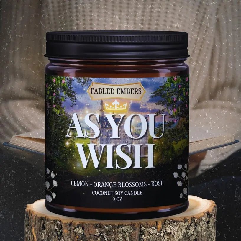 As You Wish - Nostalgic 9 oz Coconut Soy Wax Candle - My SensibiliTeas - princess bride candle from Faded Embers