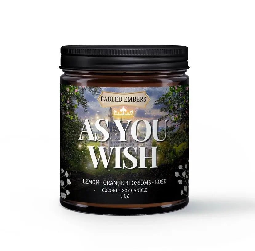 As You Wish - Nostalgic 9 oz Coconut Soy Wax Candle - My SensibiliTeas - princess bride candle from Faded Embers