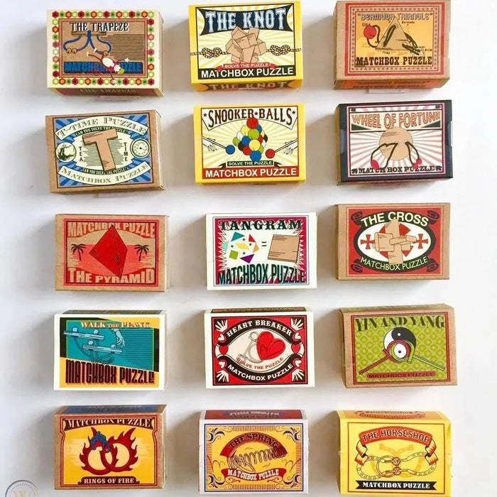 Assorted Matchbox Puzzles - My SensibiliTeas - mini brain teaser puzzles from Professor Puzzle USA, Inc