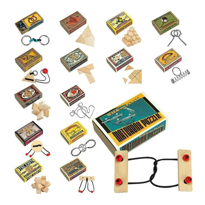 Assorted Matchbox Puzzles - My SensibiliTeas - mini brain teaser puzzles from Professor Puzzle USA, Inc